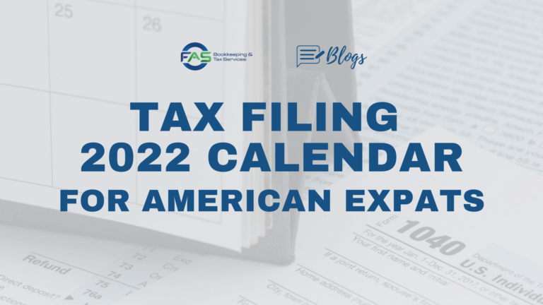 Tax Filing Calendar 2022