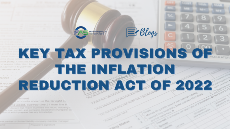 Key Tax Provisions of the Inflation Reduction Act of 2022